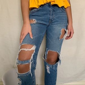FOREVER 21 MID RISE JEANS